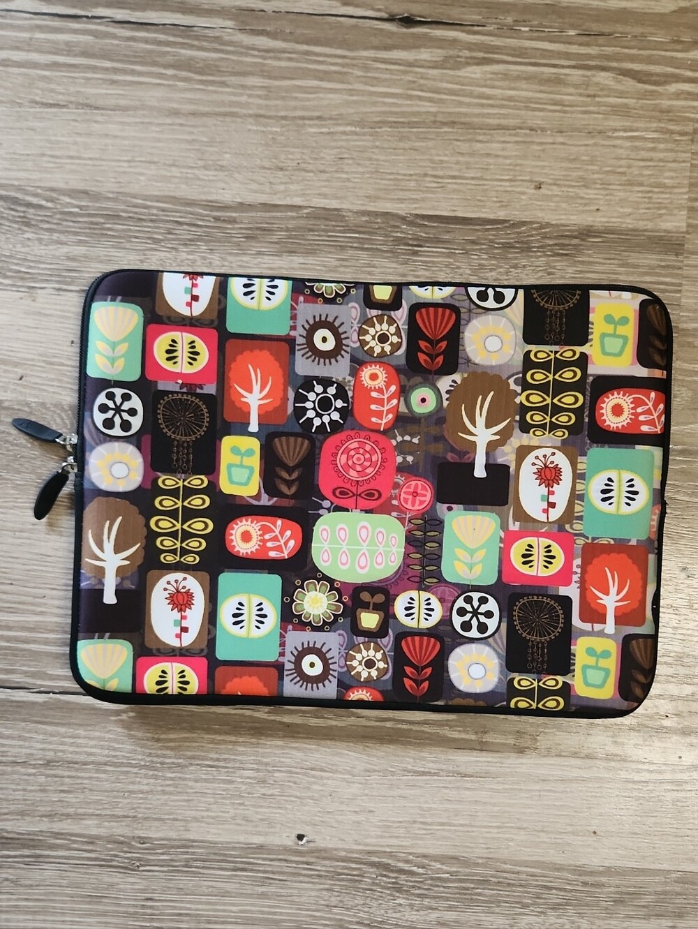Neoprene Double Zip Tablet Carrying Case 10×13 Inch With Handles EUC